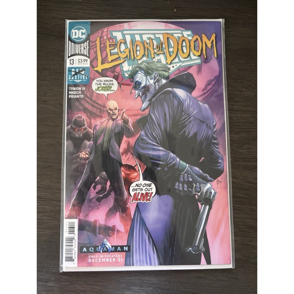 Justice League #13 Legion of Doom Pt 1 Joker Cover A Guillem March DC 2018 NM